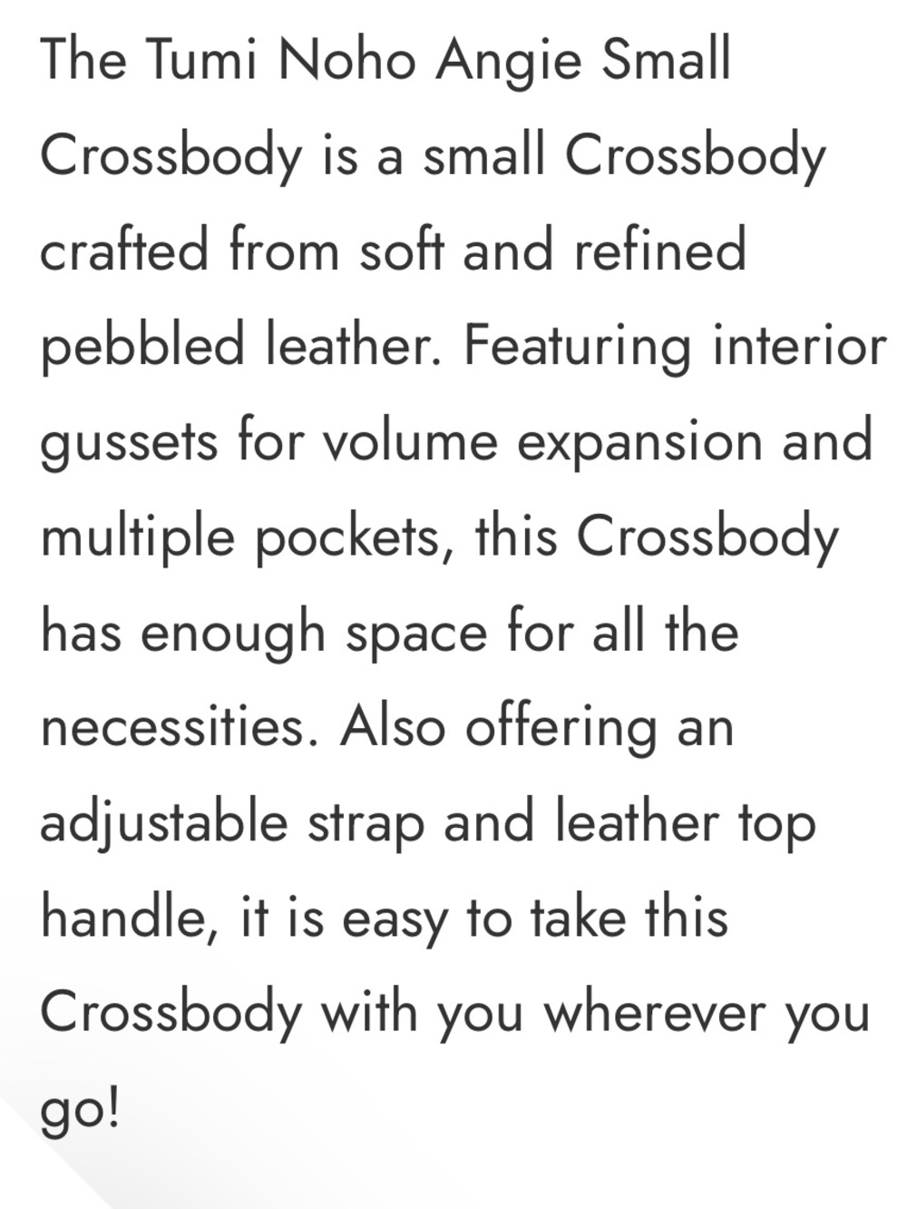 TUMI Noho Voyageur Noho Angie crossbody - Picture 17 of 17